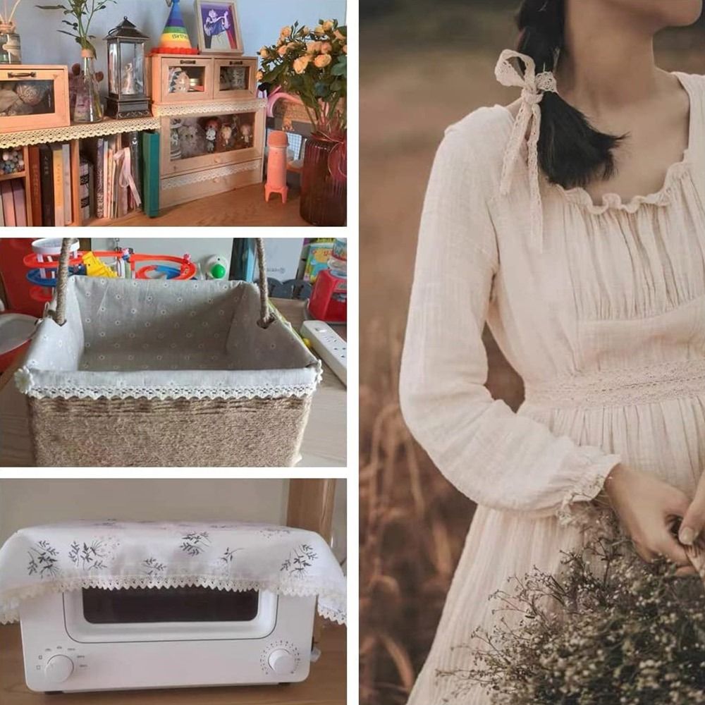 Tecido para Costura de Vestuár - Lace Ribbon Trim avaliação e preço