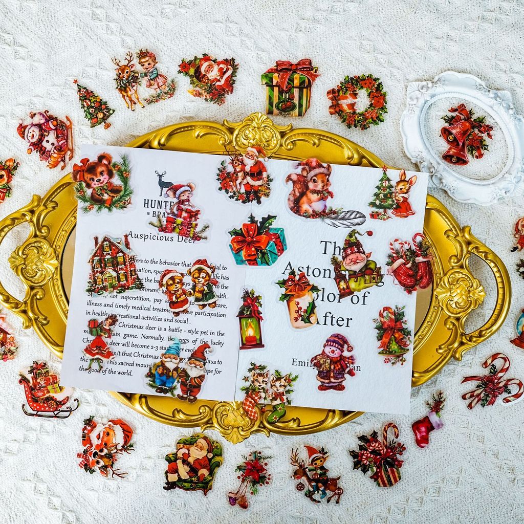 50 peças de adesivos PET de pr - Christmas Craft Embellishment avaliação e preço