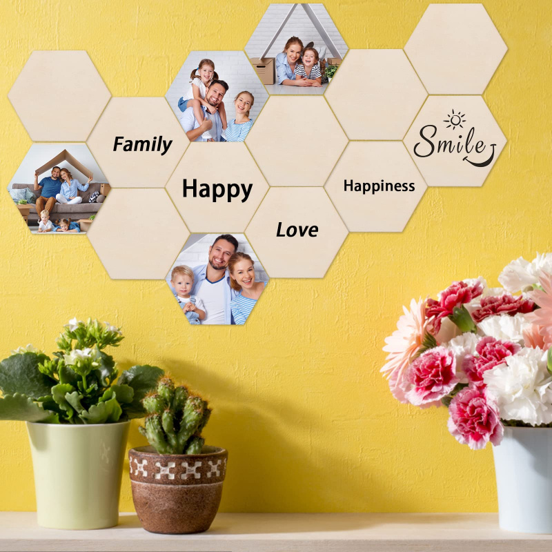 Fatias de Madeira Hexagonais d - Christmas Craft Embellishment avaliação e preço